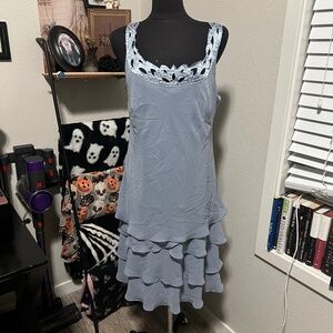 Stunning baby blue midi dress